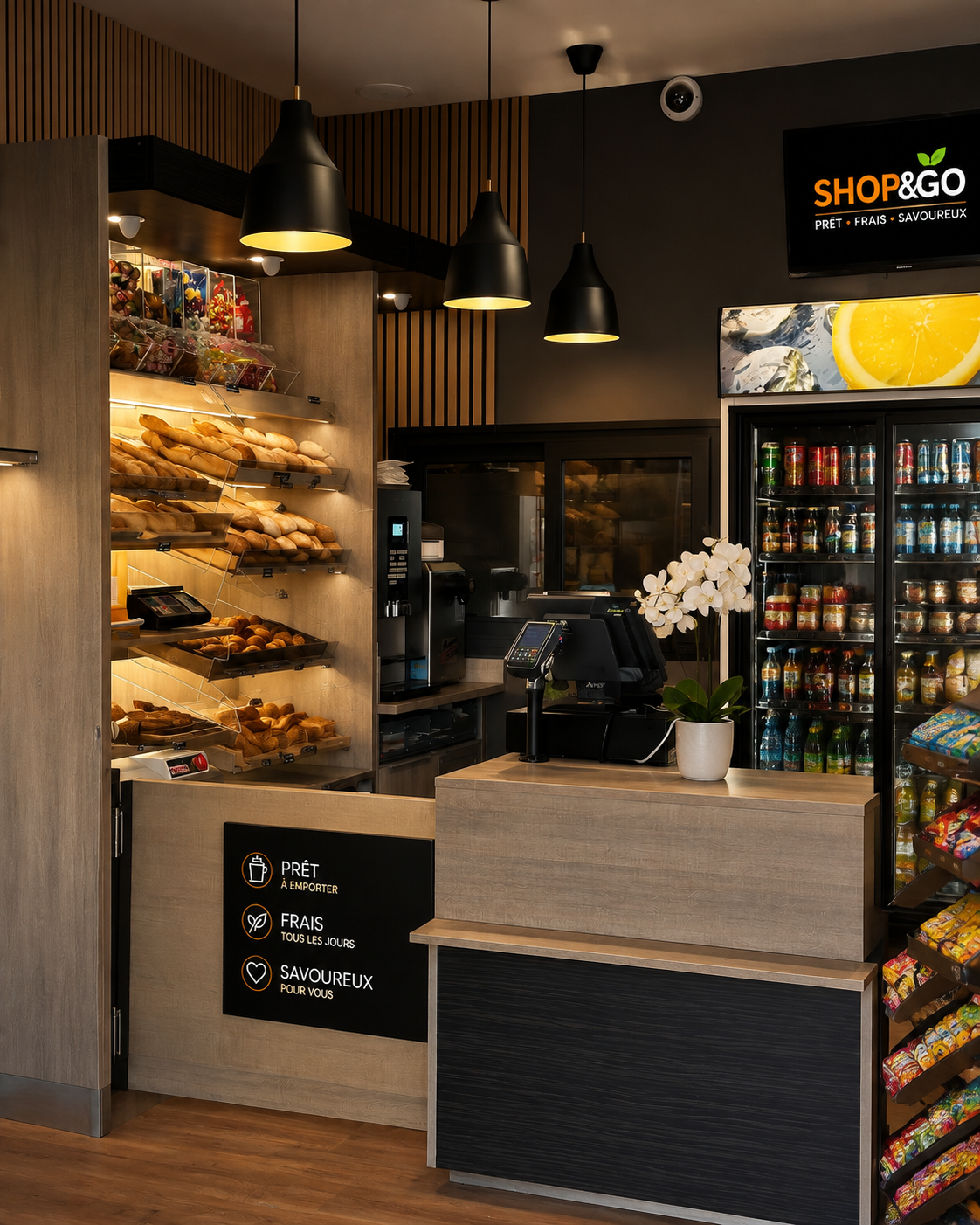 Intérieur du magasin Shop & Go Longwy
